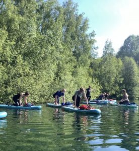 SUP Yoga with Indyoga in North Yorkshire